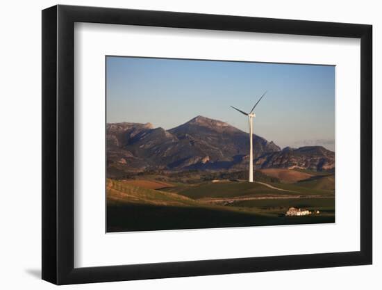 Windfarm Amidst Farmland Near Ardales, Andalucia, Spain-null-Framed Photographic Print