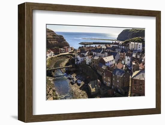 Winding Alleys, Fishing Boats and Sea, Elevated View of Village in Summer-Eleanor Scriven-Framed Photographic Print