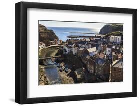 Winding Alleys, Fishing Boats and Sea, Elevated View of Village in Summer-Eleanor Scriven-Framed Photographic Print