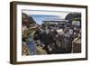 Winding Alleys, Fishing Boats and Sea, Elevated View of Village in Summer-Eleanor Scriven-Framed Photographic Print