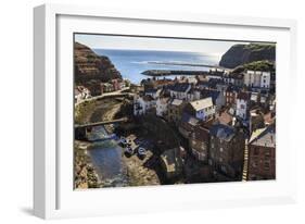 Winding Alleys, Fishing Boats and Sea, Elevated View of Village in Summer-Eleanor Scriven-Framed Photographic Print