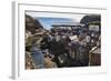 Winding Alleys, Fishing Boats and Sea, Elevated View of Village in Summer-Eleanor Scriven-Framed Photographic Print