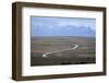 Winding desert road and Andes mountains, El Calafate, Parque Nacional Los Glaciares, UNESCO World H-Stuart Black-Framed Photographic Print