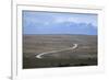 Winding desert road and Andes mountains, El Calafate, Parque Nacional Los Glaciares, UNESCO World H-Stuart Black-Framed Photographic Print