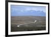 Winding desert road and Andes mountains, El Calafate, Parque Nacional Los Glaciares, UNESCO World H-Stuart Black-Framed Photographic Print