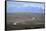 Winding desert road and Andes mountains, El Calafate, Parque Nacional Los Glaciares, UNESCO World H-Stuart Black-Framed Stretched Canvas