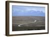 Winding desert road and Andes mountains, El Calafate, Parque Nacional Los Glaciares, UNESCO World H-Stuart Black-Framed Photographic Print