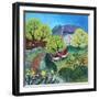 Winding Lane, 2021 (acrylics on canvas)-Lisa Graa Jensen-Framed Giclee Print