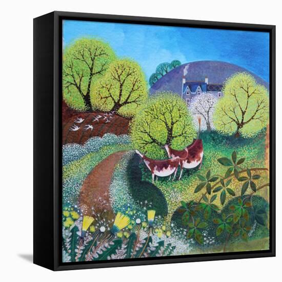 Winding Lane, 2021 (acrylics on canvas)-Lisa Graa Jensen-Framed Stretched Canvas