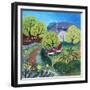 Winding Lane, 2021 (acrylics on canvas)-Lisa Graa Jensen-Framed Giclee Print