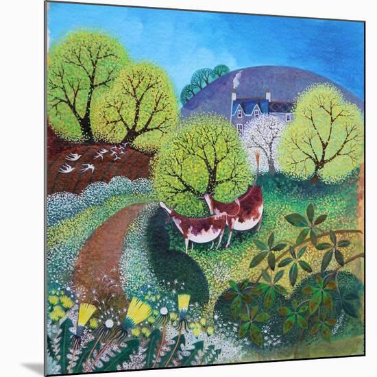 Winding Lane, 2021 (acrylics on canvas)-Lisa Graa Jensen-Mounted Giclee Print