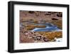 Winding Partially Frozen Water Near the Saciel Sulfur Refinery, Chile-Mallorie Ostrowitz-Framed Photographic Print