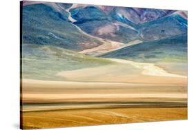 Winding path in the mountain, Eduardo Abaroa Andean Fauna National Reserve, Bolivia-Keren Su-Stretched Canvas