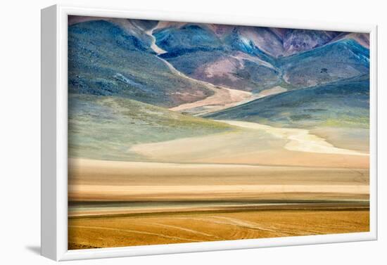 Winding path in the mountain, Eduardo Abaroa Andean Fauna National Reserve, Bolivia-Keren Su-Framed Photographic Print