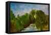 Winding River, 2009-Patricia Brintle-Framed Stretched Canvas