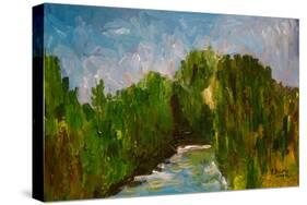 Winding River, 2009-Patricia Brintle-Stretched Canvas