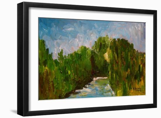 Winding River, 2009-Patricia Brintle-Framed Giclee Print