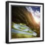 Winding Road in a Forest of Dolomite Alps at Sunset, Northern Italy-null-Framed Photographic Print