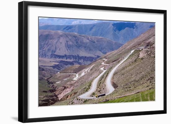 Winding Road, Pumamarca Region, Argentina-Peter Groenendijk-Framed Photographic Print