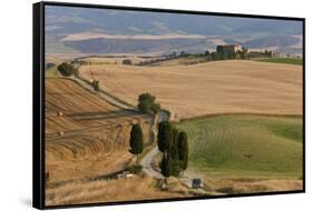 Winding Road, Val d' Orica, Tuscany, Italy-Peter Adams-Framed Stretched Canvas