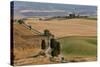 Winding Road, Val d' Orica, Tuscany, Italy-Peter Adams-Stretched Canvas