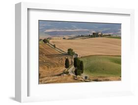 Winding Road, Val d' Orica, Tuscany, Italy-Peter Adams-Framed Photographic Print