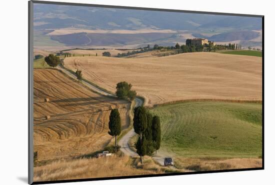 Winding Road, Val d' Orica, Tuscany, Italy-Peter Adams-Mounted Photographic Print