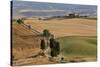 Winding Road, Val d' Orica, Tuscany, Italy-Peter Adams-Stretched Canvas