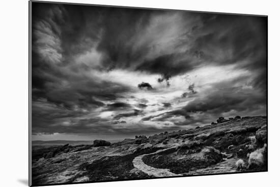 Winding Stone Path Through Moor-Rory Garforth-Mounted Photographic Print