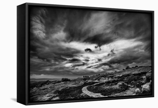 Winding Stone Path Through Moor-Rory Garforth-Framed Stretched Canvas