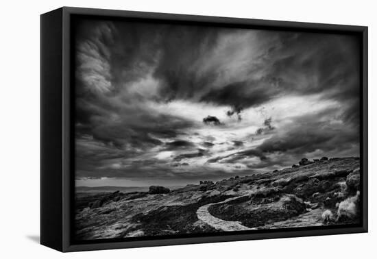 Winding Stone Path Through Moor-Rory Garforth-Framed Stretched Canvas