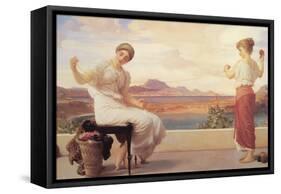 Winding the Skein-Frederick Leighton-Framed Stretched Canvas