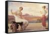 Winding the Skein-Frederick Leighton-Framed Stretched Canvas