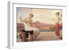 Winding the Skein-Frederick Leighton-Framed Art Print