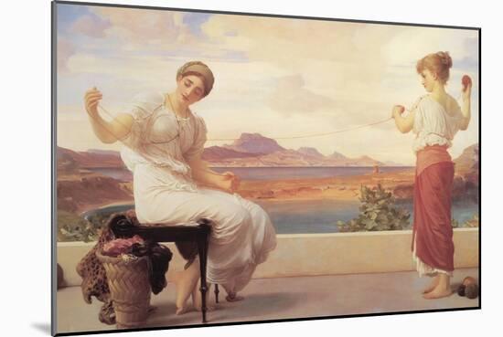 Winding the Skein-Frederick Leighton-Mounted Art Print