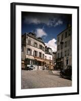 Winding, Uphill Street of the Montmartre Section of Paris-William Vandivert-Framed Photographic Print