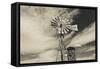 Windmill, 1880 Town, Pioneer Village, Stamford, South Dakota, USA-Walter Bibikow-Framed Stretched Canvas