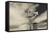 Windmill, 1880 Town, Pioneer Village, Stamford, South Dakota, USA-Walter Bibikow-Framed Stretched Canvas