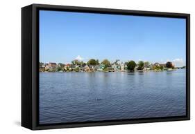 Windmill Amsterdam-Graphicstockphoto-Framed Stretched Canvas