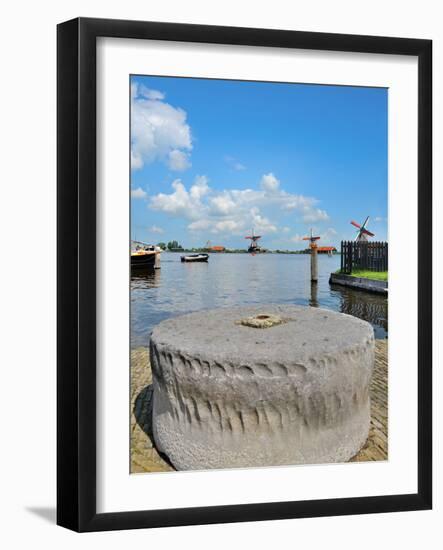 Windmill Amsterdam-Graphicstockphoto-Framed Photographic Print