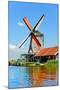 Windmill Amsterdam-Graphicstockphoto-Mounted Photographic Print