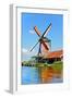 Windmill Amsterdam-Graphicstockphoto-Framed Photographic Print