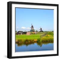 Windmill Amsterdam-Graphicstockphoto-Framed Photographic Print