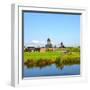 Windmill Amsterdam-Graphicstockphoto-Framed Photographic Print