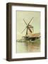 Windmill Amsterdam-Graphicstockphoto-Framed Photographic Print