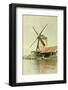 Windmill Amsterdam-Graphicstockphoto-Framed Photographic Print