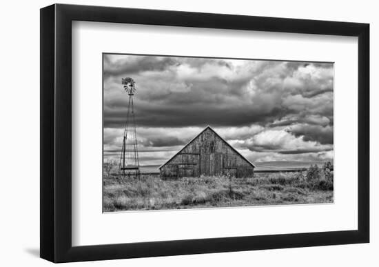 Windmill and Barn-Trent Foltz-Framed Art Print