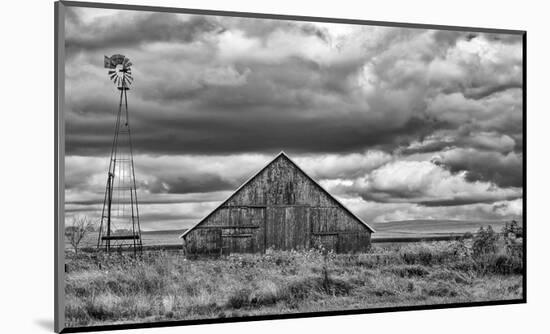 Windmill and Barn-Trent Foltz-Mounted Art Print