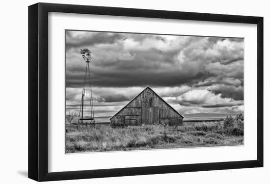 Windmill and Barn-Trent Foltz-Framed Art Print