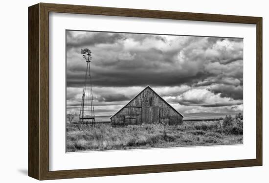 Windmill and Barn-Trent Foltz-Framed Art Print